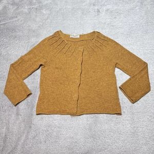 Anthropologie Mustard Cardigan